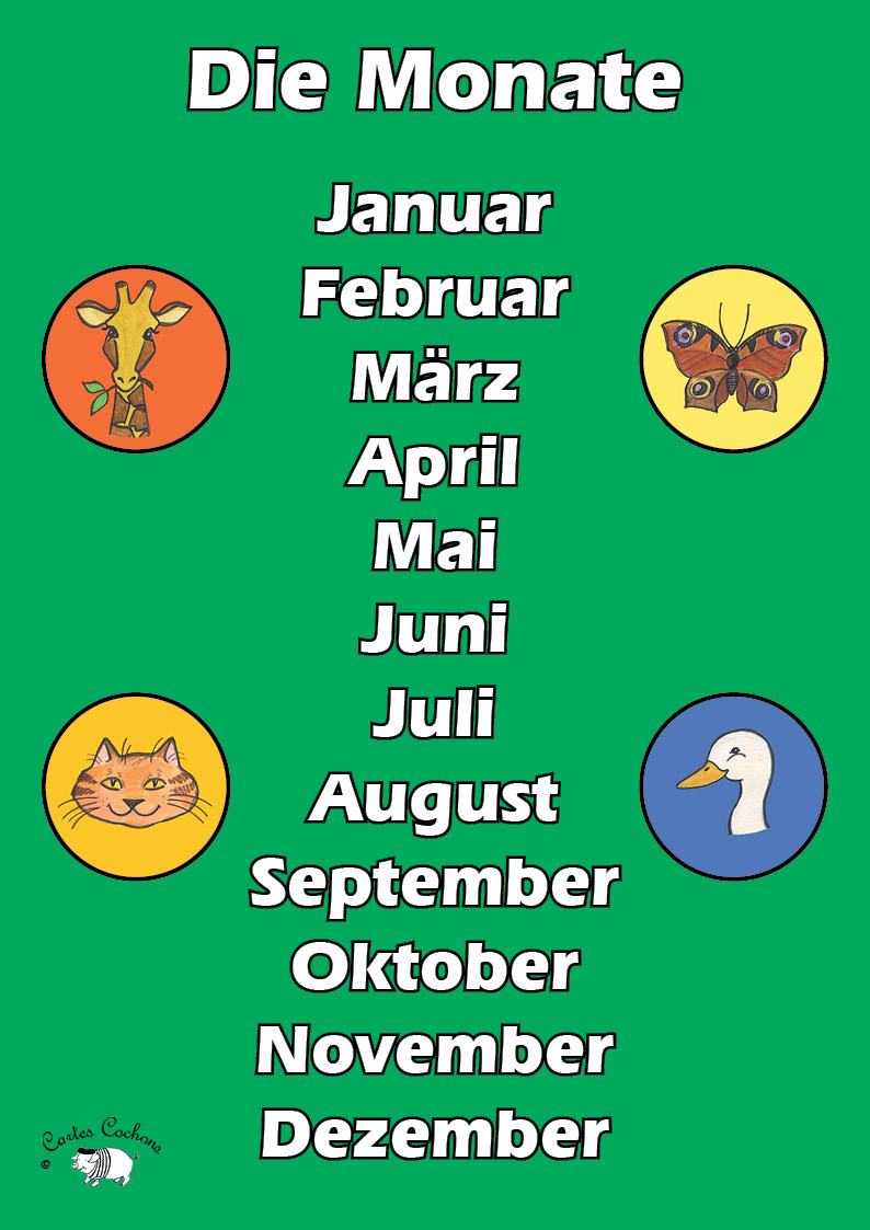 Months Of The Year In German | adanih.com